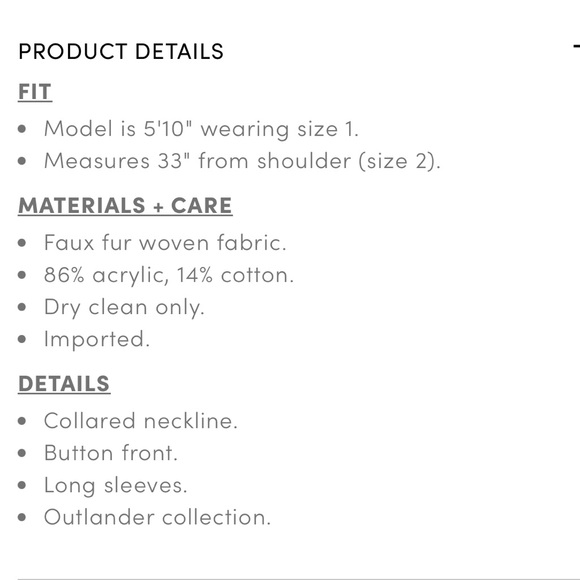 Torrid Outlander Fur Riding Coat BNWT Size 2 - Picture 14 of 15